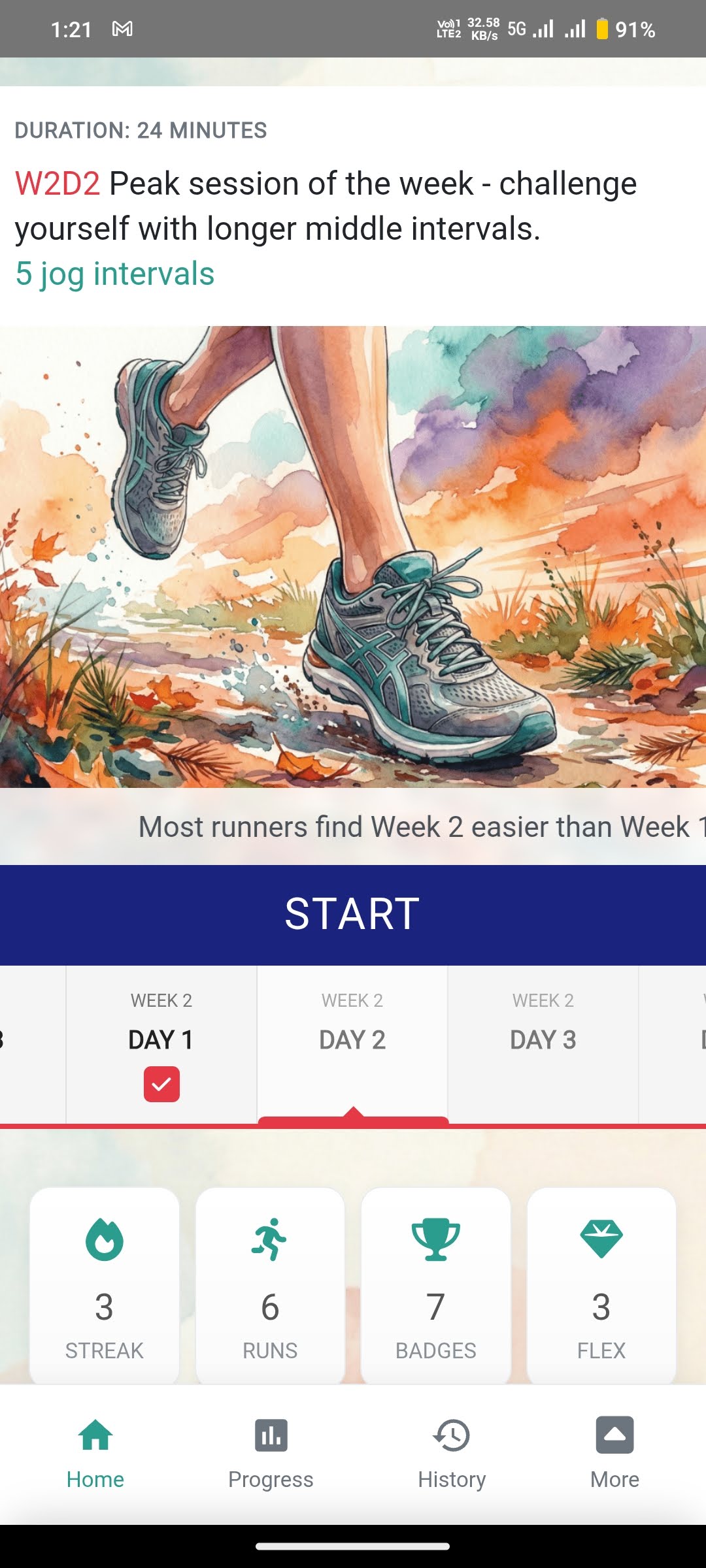 Movana App Home Screen